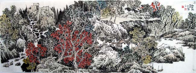 画家张全胜先生作品欣赏:气爽秋高图