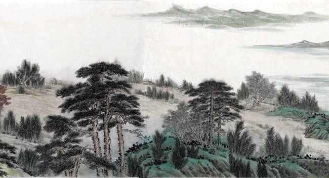 泰山胜迹图长卷(局部)
