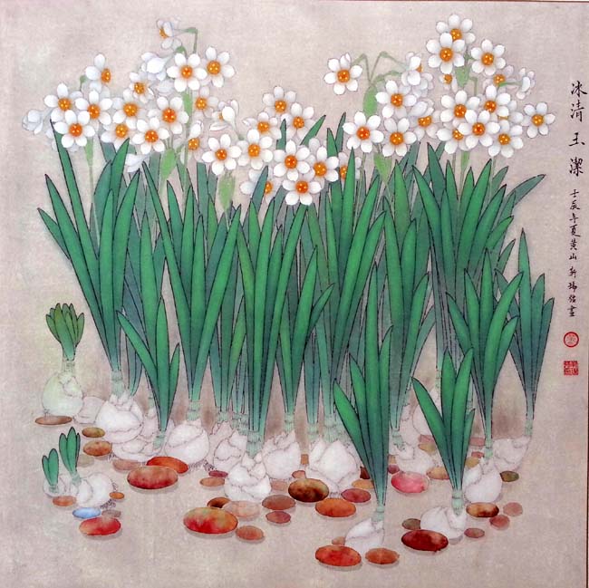 青年艺术家靳瑞强作品:冰清玉洁66x66cm