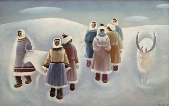 王广义 雪 布面油画 117×187cm 1984年