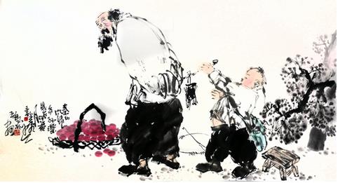 朴拙而本色 雅趣而生活——记画家王鸣放笔下的人物画
