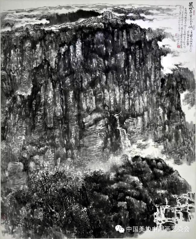 程大利 《龙城昂首见云低》 160x130cm