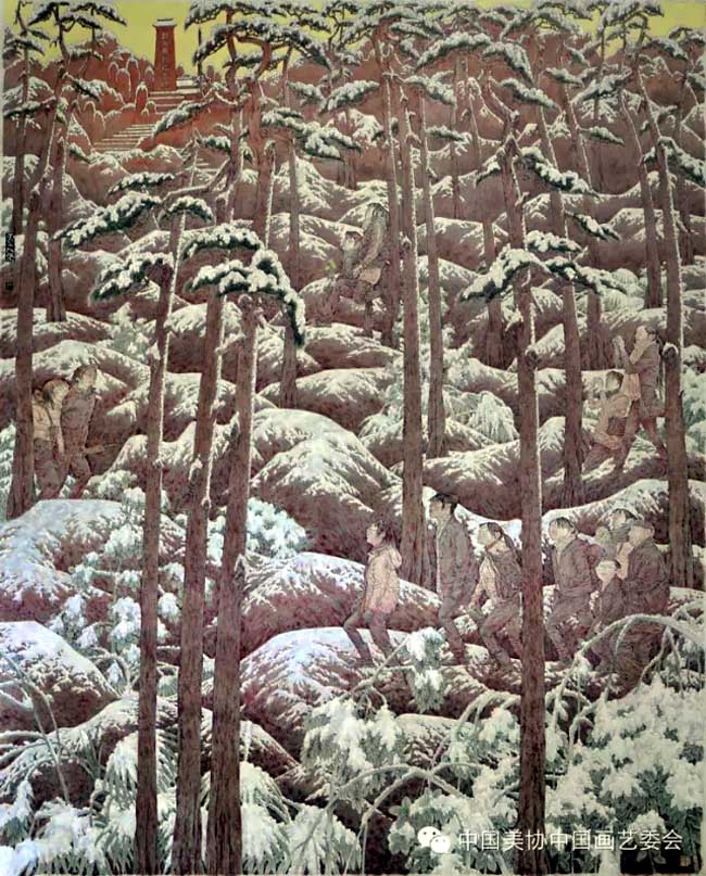 陈孟昕 《雪之祭》 222x176cm