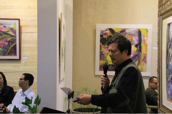 吴骎新中国画展在宋庄呼吸艺术空间开幕