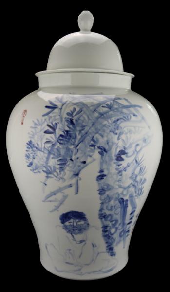 史乙成:把心境幻化为一件美丽的青花瓷作品