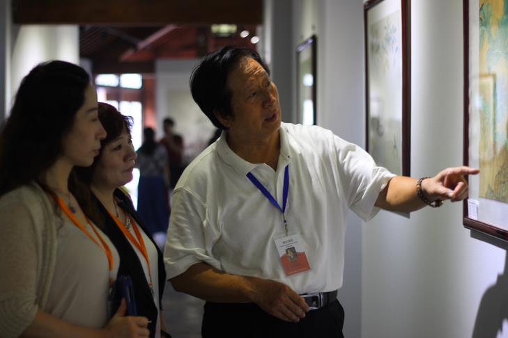 中国新锐画家(枣庄)邀请展在台儿庄古城展出