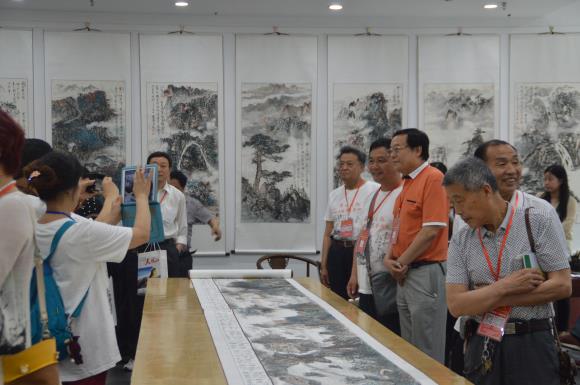 ��ɽ����׽�ʯ���黭������¡�ؿ�Ļ