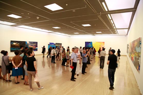 刘商英巨幅油画新作二十余幅在京展出