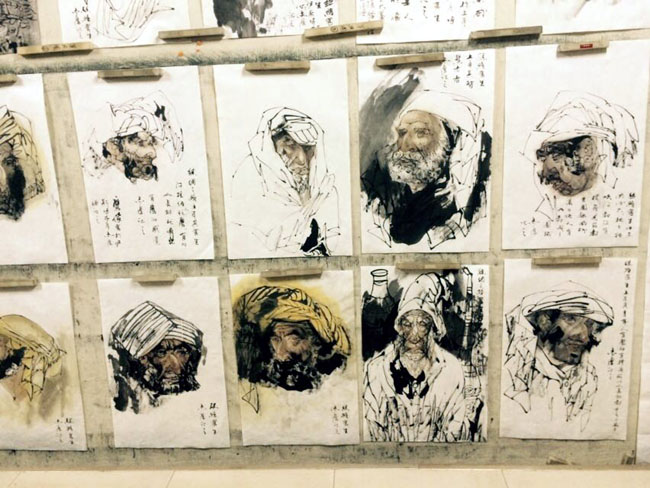 著名画家于志学先生创作的草图