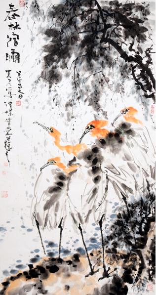 大写意画家李贵君参加第二届水墨丹青名家展