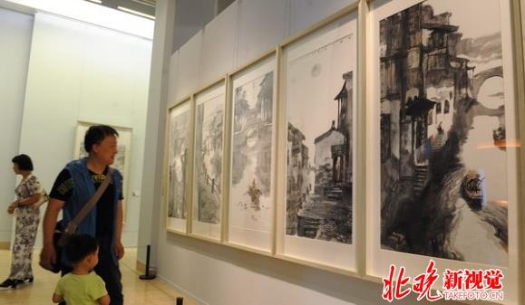 墨彩行履—邹明绘画艺术展在中国美术馆展出