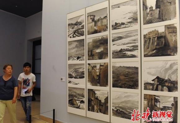 墨彩行履—邹明绘画艺术展在中国美术馆展出