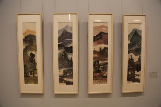 黄阿忠162幅绘画作品亮相中国美术馆