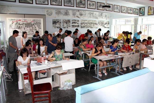 冰雪画会黑河分会嫩江培训班开班掠影