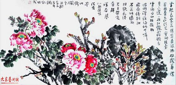 王世成牡丹画里见真情