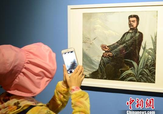 沈文书画展开幕 早年曾师从刘海粟等名家