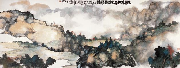 黎明从艺七十六年艺术展展现岭南墨彩