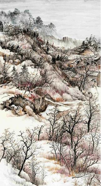 海纳百川——刘洪海山水画作品展在郑开展