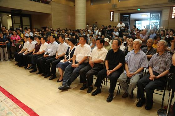 中国民主同盟盟员美术作品展开幕式现场