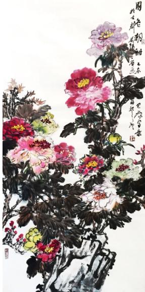 写尽花仙好风流-----牡丹画家安君康