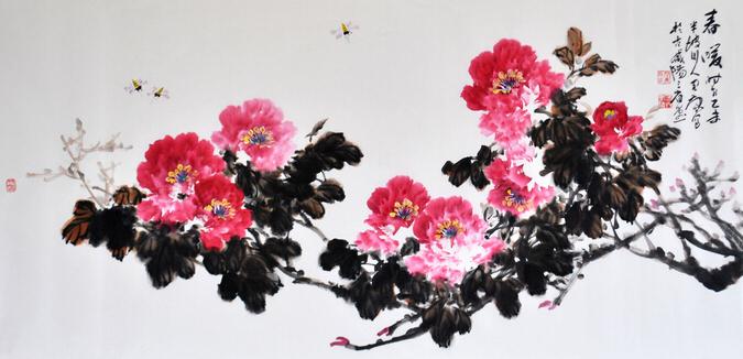 写尽花仙好风流-----牡丹画家安君康