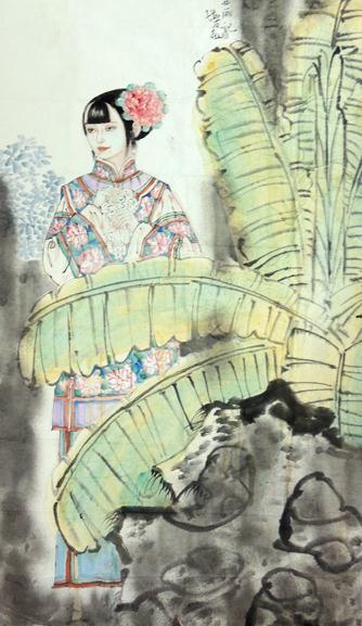 娴静与雅致交汇的情韵——浅析金增友的重彩人物画