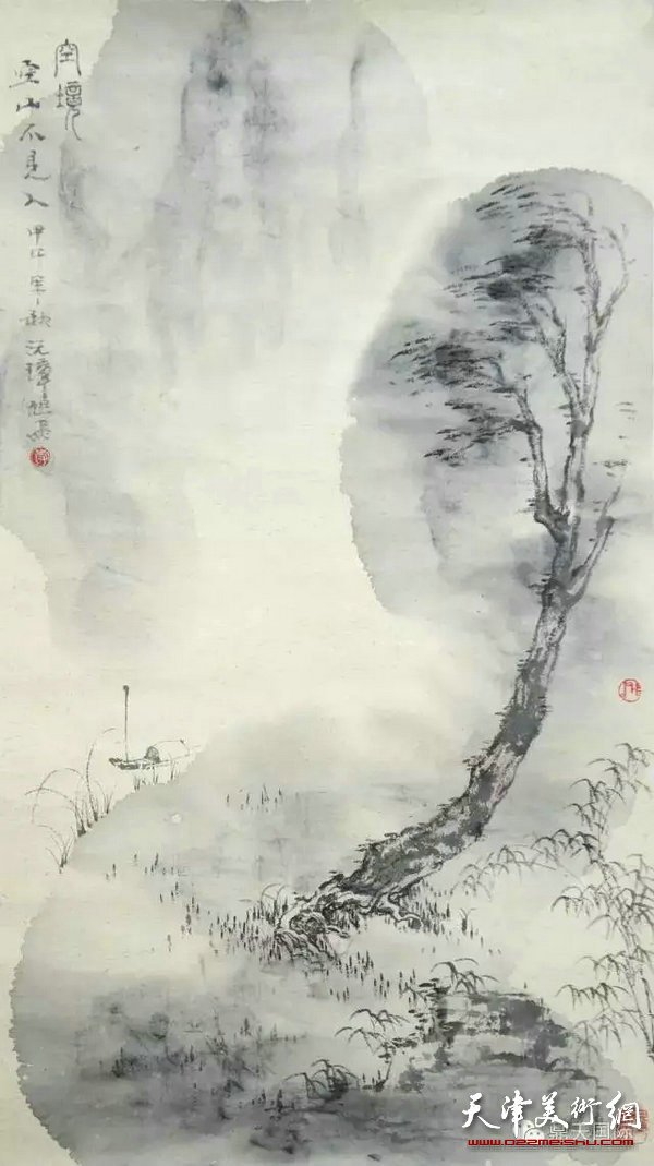 空境-李旭飞山水画作品展天津启幕