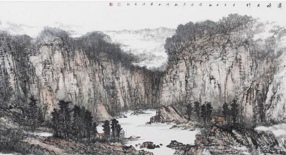 张国君山水画欣赏