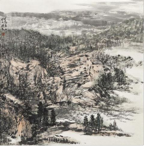 张国君山水画欣赏