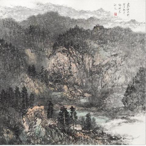 张国君山水画欣赏