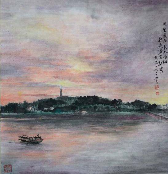 墨笔写诗书、丹青绘美景---读古石先生山水画
