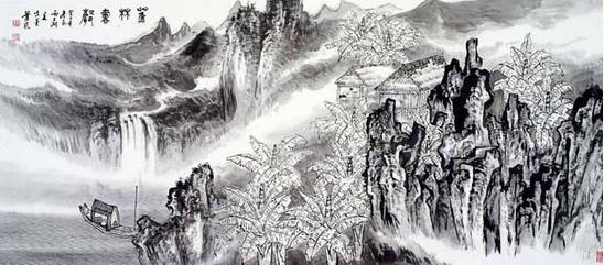 画家叶岚的行为艺术《移动的画案》