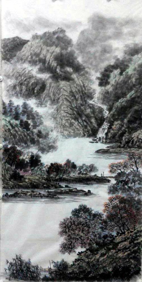 画家张建强山水画作品欣赏