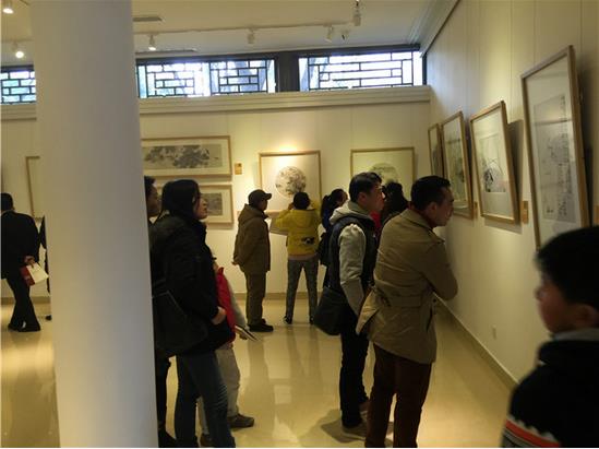 北京南北书画院举办首届学术年展 全国百余件书画精品汇聚金温江