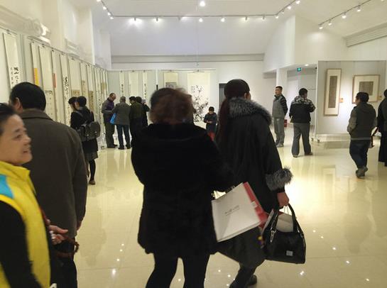 北京南北书画院举办首届学术年展 全国百余件书画精品汇聚金温江