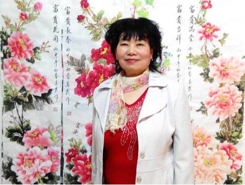 黄春霞牡丹画——用艺术美化人生