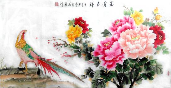 黄春霞牡丹画——用艺术美化人生