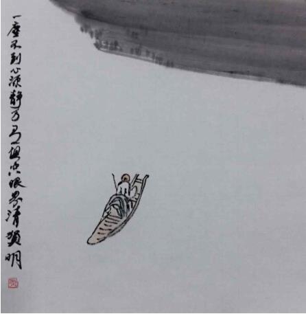 书画家贺明作品赏析