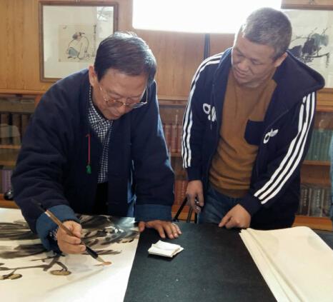 书画家贺明作品赏析