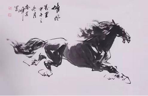 一组跃出宣纸的骏马:赏画家乔建峰作品