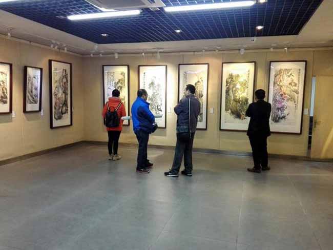 陈兵、宰贤文、方立平书画展在安徽画廊开幕