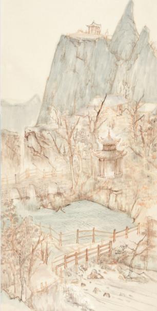 刘洪海、付玉峰、吴玉萍山水画作品展在河南省美术馆开展