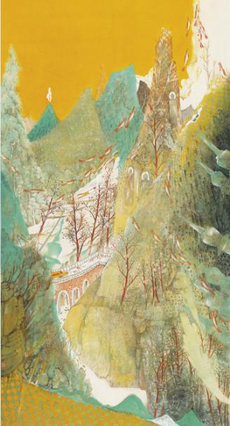 刘洪海、付玉峰、吴玉萍山水画作品展在河南省美术馆开展