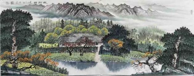 彭淼书画作品展在伍佰艺美术馆成功举办