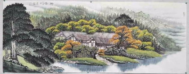 彭淼书画作品展在伍佰艺美术馆成功举办