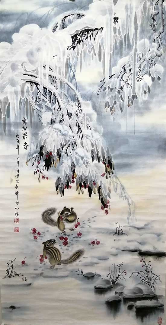 翰墨恋乡土冰雪铸情怀67记北极冰雪画家李春雷