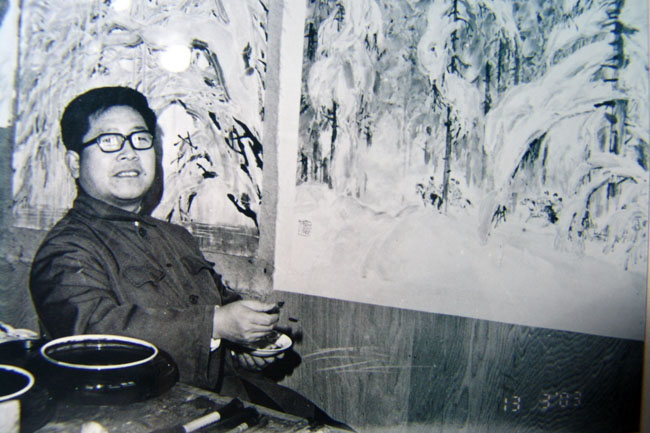 1979年于志学在北京国际书店为在新加坡举办个展而创作.JPG