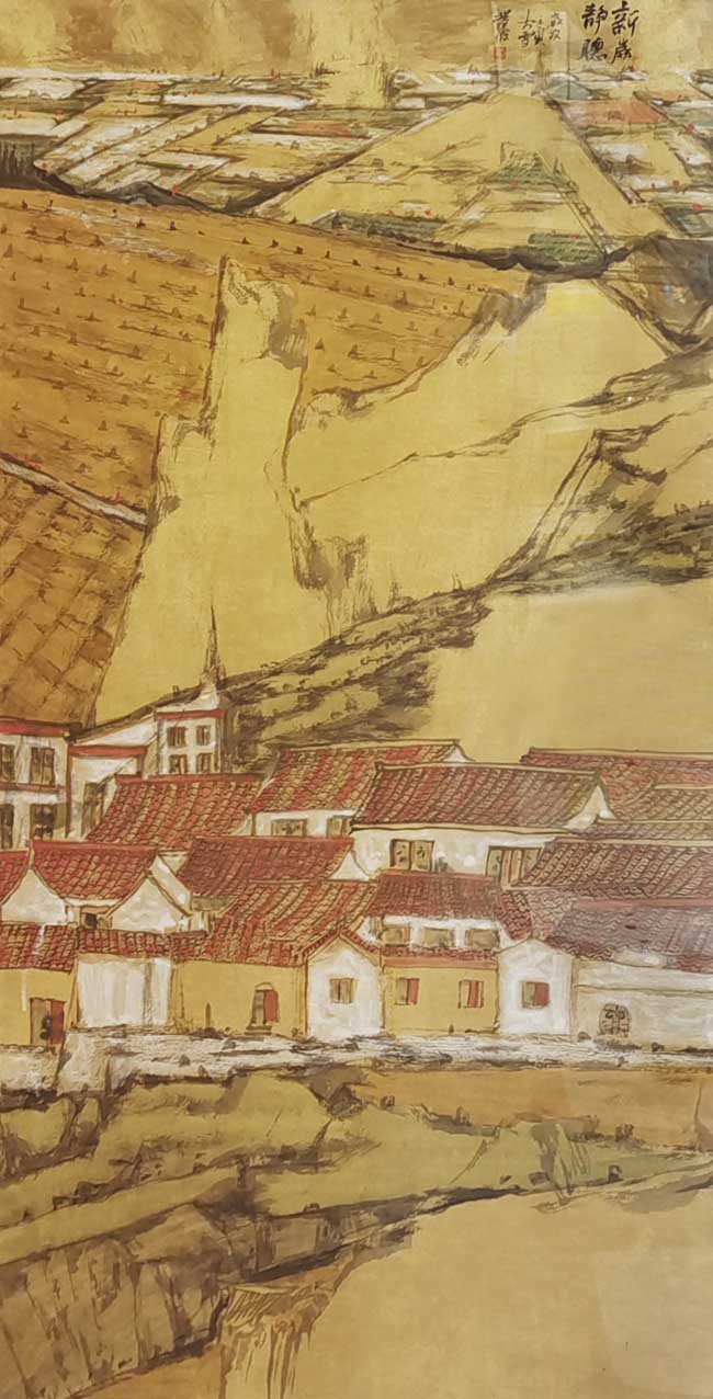 张发俭《新岁静听》138x69cm.jpg 张发俭《新岁静听》138x69cm.jpg