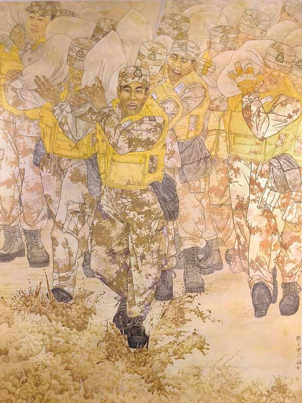 李玉明《抗洪英雄》220x170cm.jpg 李玉明《抗洪英雄》220x170cm.jpg