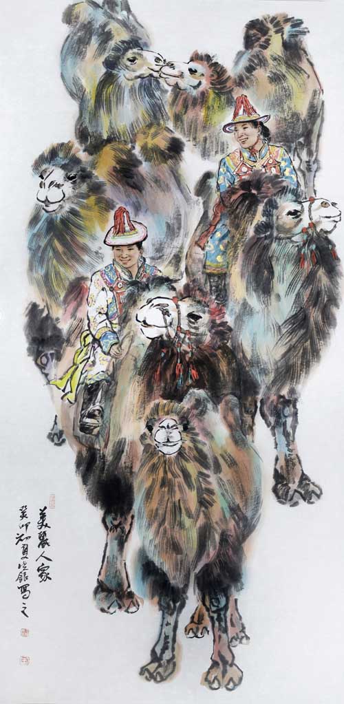 《美丽人家》137x68cm.JPG 《美丽人家》137x68cm.JPG
